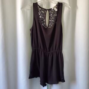 Black Romper Lace  - Size S